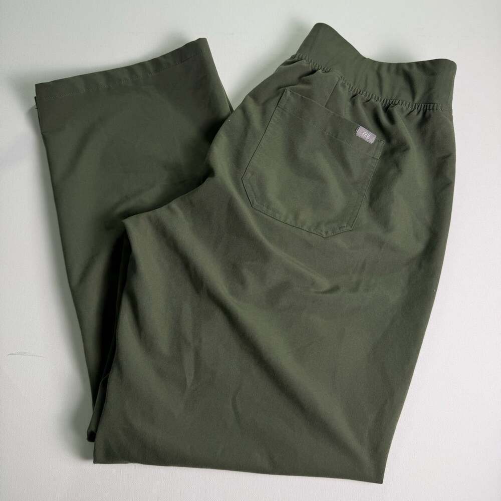 FIGS Technical Collection HW Livingston Scrub Pants Mens XL Olive Moss Green